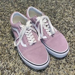 Old Skool Vans Suede and Canvas, in Lilac Purple, size Womens 9, Mens 7.5